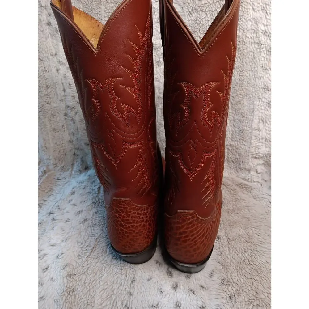 Vintage Tony Lama Boots Size 10 Made In Mexico Leather